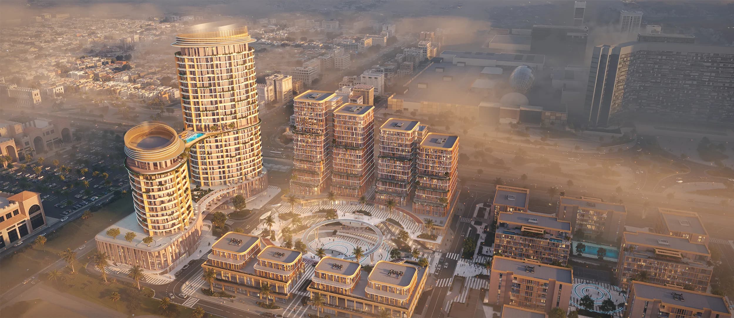 Aerial view of OSUS Residences